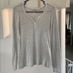 BKE Long Sleeved Cream Shirt